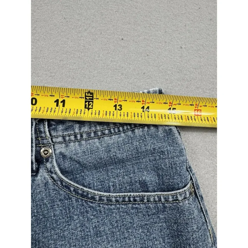 BKE Denim Courtney Shorts Womens 29 Blue Mid Rise Cotton Classic Jean Short Boho - Picture 8 of 15